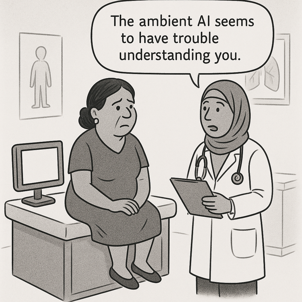 The Hidden Bias in Ambient AI: How English-Dominant Training Data Could Harm 67 Million Americans